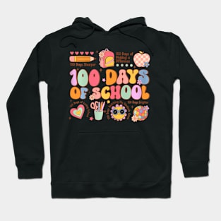 100 Days Of School Happy 100Th Day Of School Teacher Hoodie